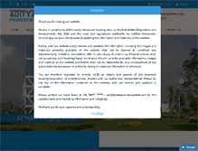 Tablet Screenshot of adityaramproperties.com